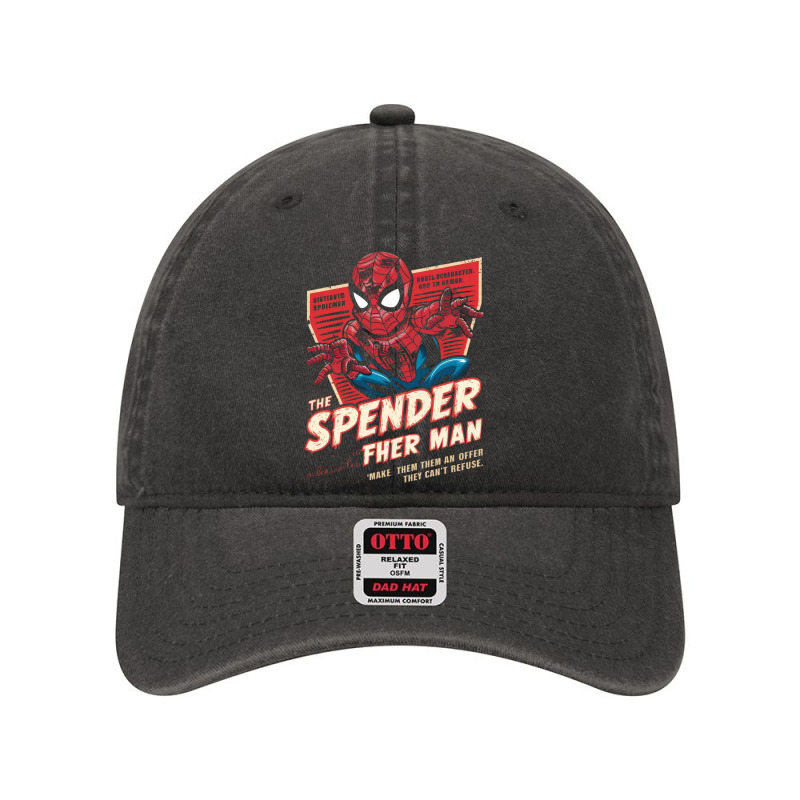 The Spender Man Dyed Cap | Artistshot