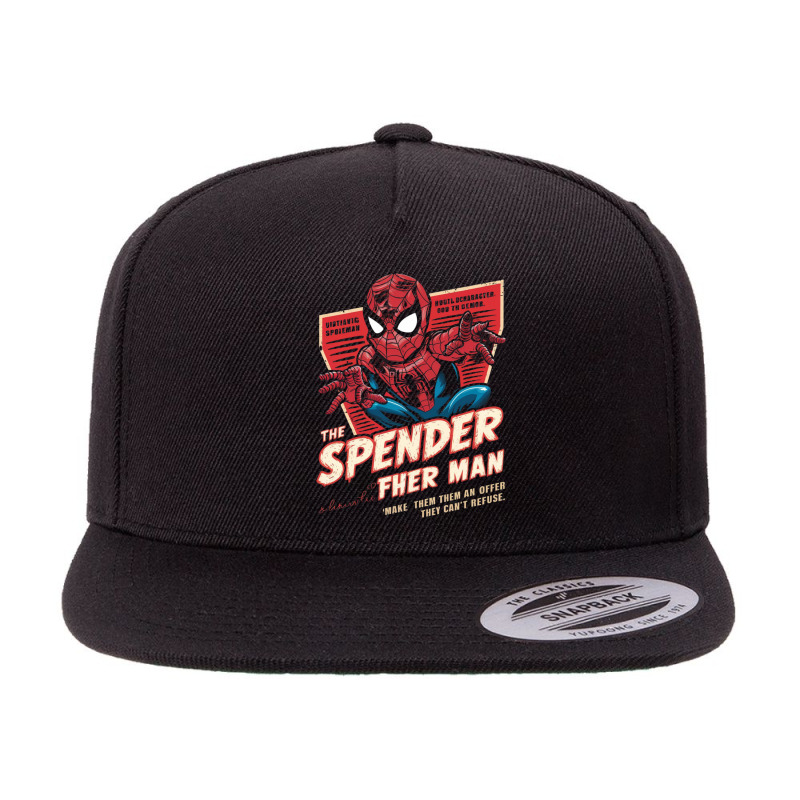 The Spender Man 5 Panel Snapback Cap | Artistshot