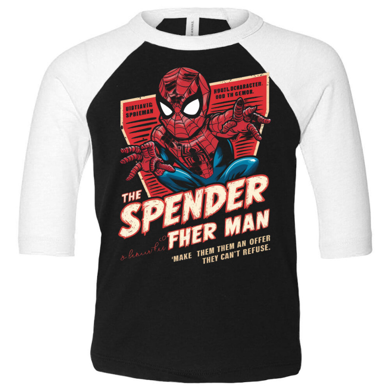 The Spender Man Toddler 3/4 Sleeve Tee | Artistshot