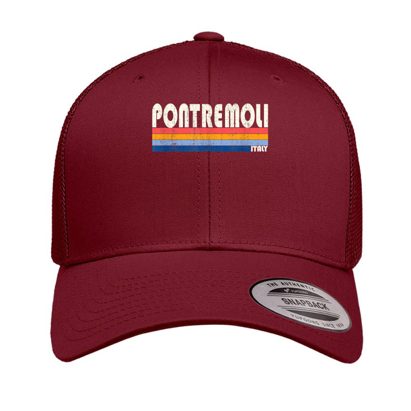 Retro Vintage 70s 80s Style Pontremoli, Italy T Shirt Retro Trucker Cap | Artistshot