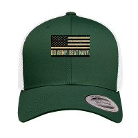 Go Army Beat Navy Flag America's Game Sports Football Fan Long Sleeve Retro Trucker Cap | Artistshot