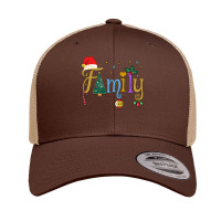 Family Letters Christmas Style Love My Family Christmas Retro Trucker Cap | Artistshot