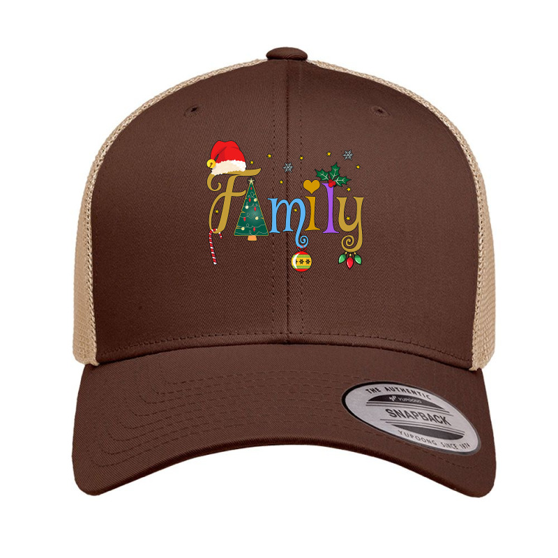 Family Letters Christmas Style Love My Family Christmas Retro Trucker Cap by VictorCruz | Artistshot