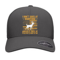 I Don't Suck At Hunting Animals Suck At Standing In Front T Shirt Seamless Cap | Artistshot