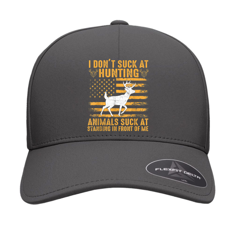 I Don't Suck At Hunting Animals Suck At Standing In Front T Shirt Seamless Cap | Artistshot