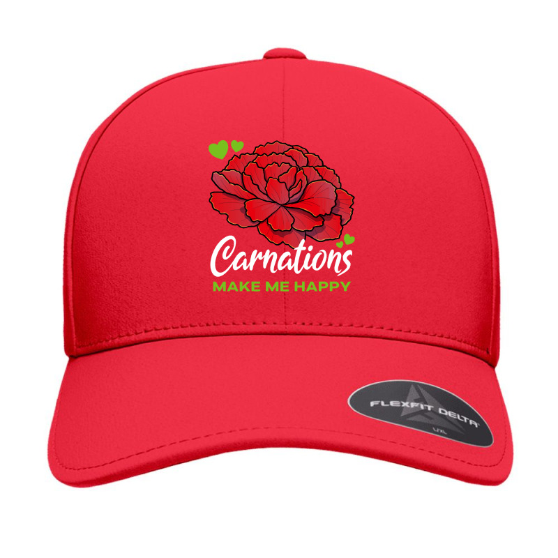 Carnations T  Shirt Carnations Make Me Happy Flower T  Shirt Seamless Cap by parkerconroy39 | Artistshot