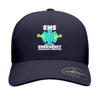 Ems Gift T  Shirt E M S E M T Paramedic Cinco De Mayo Emergency Margar Seamless Cap | Artistshot