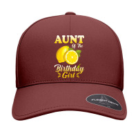 Lemonade Theme Aunt Of The Birthday Girl Matching Family T Shirt Seamless Cap | Artistshot