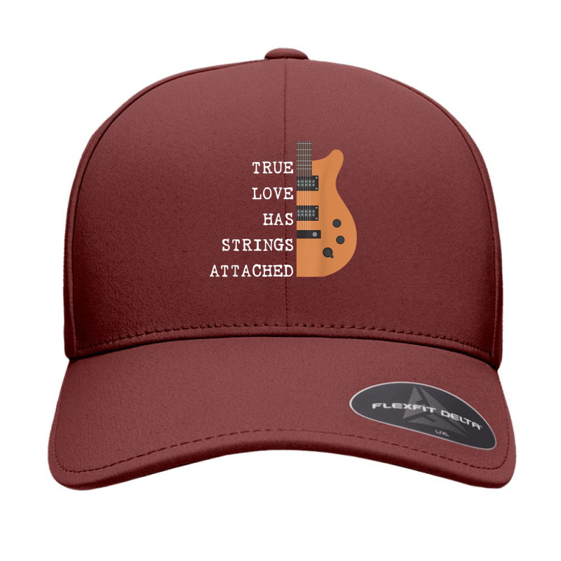 Guitar Player True Love Strings Attached For Guitarist Music T Shirt Seamless Cap by RoyalStore | Artistshot