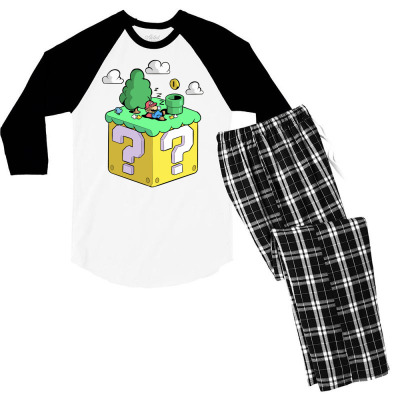 Plumber's Day Off Men's 3/4 Sleeve Pajama Set Designed By Bariteau Hannah