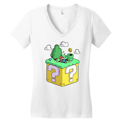 Plumber's Day Off Women's V-neck T-shirt Designed By Bariteau Hannah