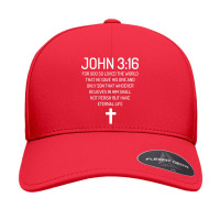 John 316 Bible Verse Scripture Christians Character Animae Seamless Cap | Artistshot