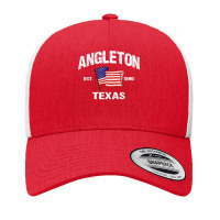 Angleton Texas Tx Usa Stars & Stripes Vintage Style Yupoong Trucker Cap | Artistshot