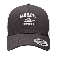 San Mateo California Ca Vintage State Athletic Style T Shirt Yupoong Trucker Cap | Artistshot