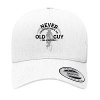 Never Underestimate An Old Guy On A Bicycle Cycling Yupoong Trucker Cap | Artistshot