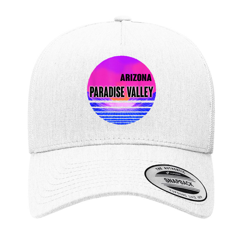 Vintage Paradise Valley Shirt Vaporwave Arizona Yupoong Trucker Cap by paisleafuscaldo | Artistshot