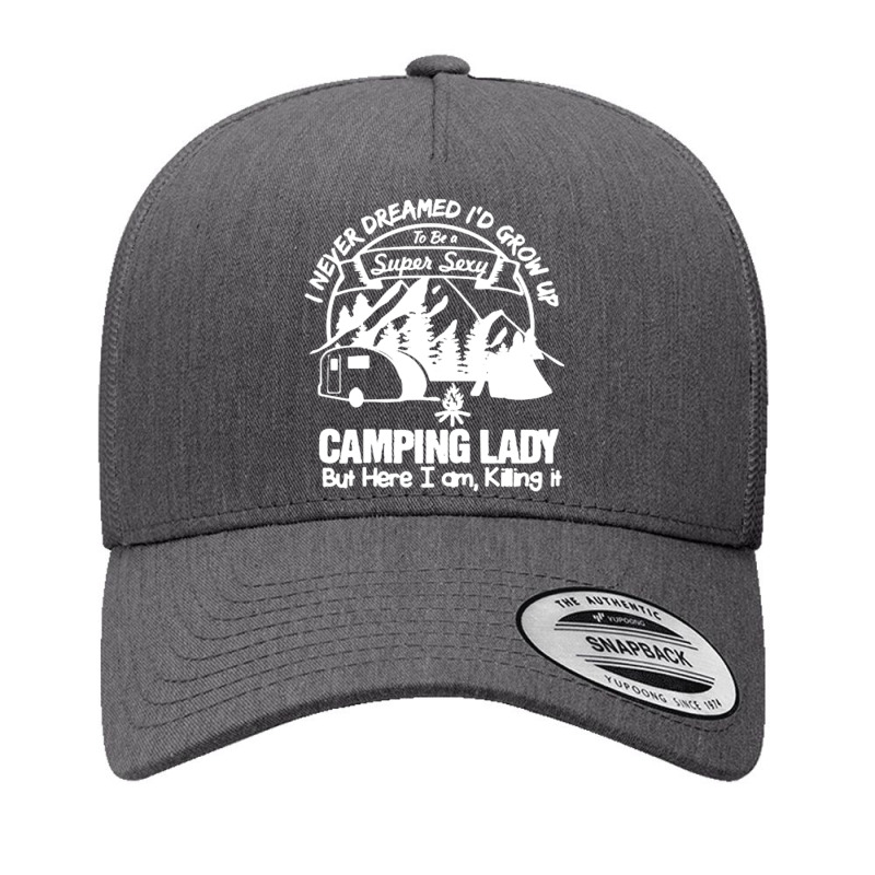 Camping Lady T Shirt T-shirt Yupoong Trucker Cap by new121 | Artistshot