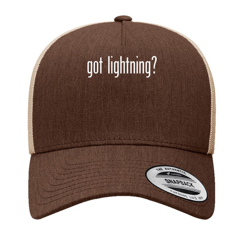 Got Lightning Classic Retro Weather Fun Thunderstorm Meme T Shirt Yupoong Trucker Cap by riesshrpulice9gx | Artistshot