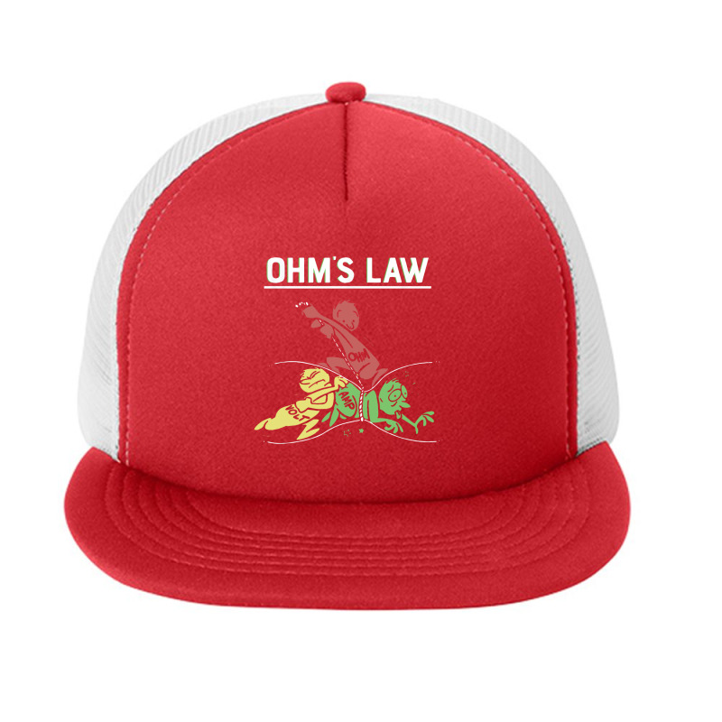 Ohms Law Funny Foam Snapback hat by Loris Asa | Artistshot