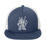 Samurai Warrior White Foam Snapback Hat | Artistshot