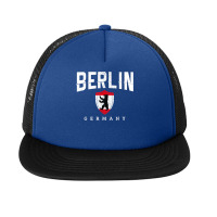 Berlin Germany Bear Flag Souvenir Travel German Gift T Shirt Foam Snapback Hat | Artistshot