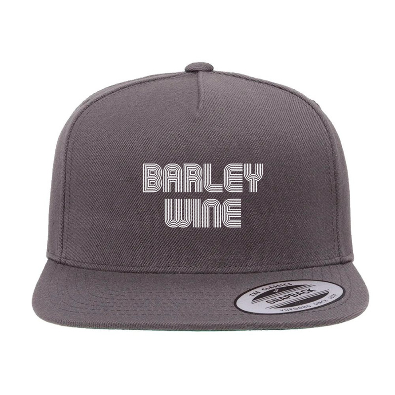 Barley Wine Vintage Retro 70s 80s Funny 5 Panel Snapback Cap | Artistshot