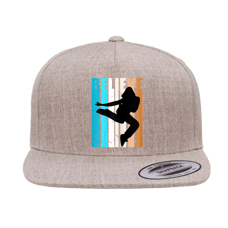 Retro Break Dancing Motivational Inspiring Girls Dance Cute T Shirt 5 panel snapback cap by ranmarbunathoo90 | Artistshot