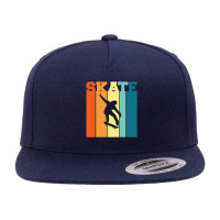 Retro Skate Skateboarder Skateboarding 23418453 5 Panel Snapback Cap | Artistshot