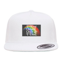 I Went Outside Once & I Died  Nihilist Meme Design 5 Panel Snapback Cap | Artistshot