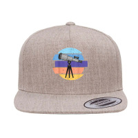 Telescope Retro Cosmology Watch The Stars In The Milky Way T Shirt 5 Panel Snapback Cap | Artistshot