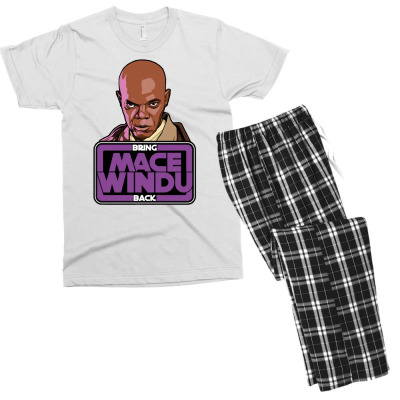 Bring Mace Windu Back Men's T-shirt Pajama Set Designed By Bariteau Hannah