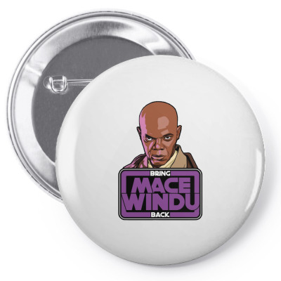 Bring Mace Windu Back Pin-back Button Designed By Bariteau Hannah