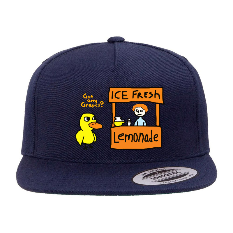 Duck At The Lemonade Stand 5 panel snapback cap by Zenith | Artistshot