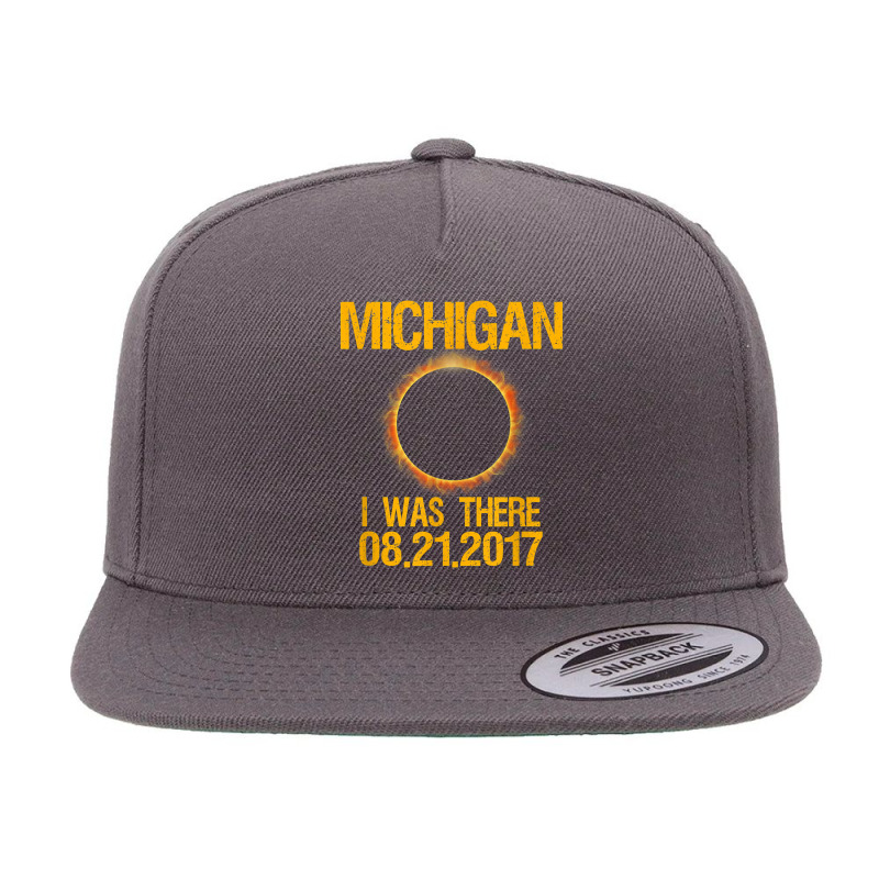 Michigan Total Solar Eclipse 2017 T Shirt 5 panel snapback cap by ReagerAero | Artistshot