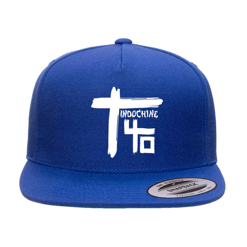 Indochine - French Pop Rock And New Wave 5 Panel Snapback Cap | Artistshot