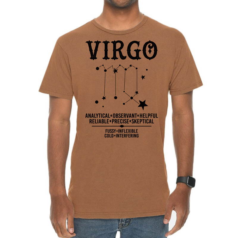 Virgo Zodiac Sign Vintage T-shirt | Artistshot