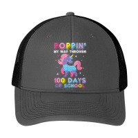 Poppin' My Way Through 100 Days Of School Unicorn Pop It Pa Trucker Cap | Artistshot