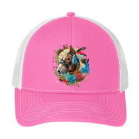 Haflinger Horse Floral Pa Trucker Cap | Artistshot