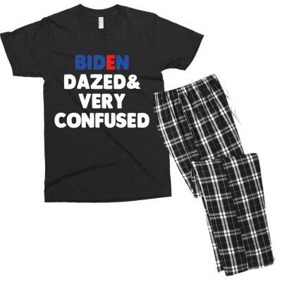Biden Dazed And Very Confused Men's T-shirt Pajama Set Designed By Bariteau Hannah