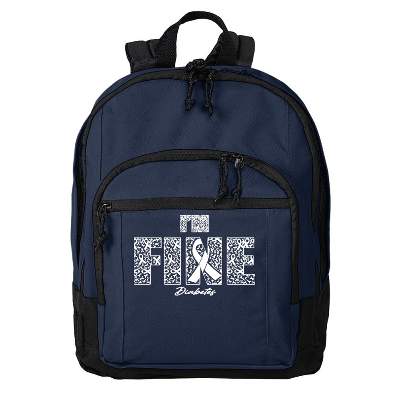 Diabetes Awareness T  Shirt Diabetes Awareness Fine Ribbons   In This Basic Backpack by armoutcome | Artistshot