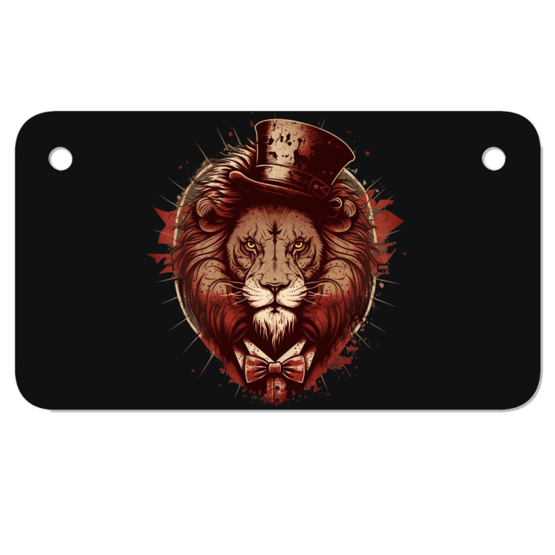 Urban Lion Motorcycle License Plate | Artistshot