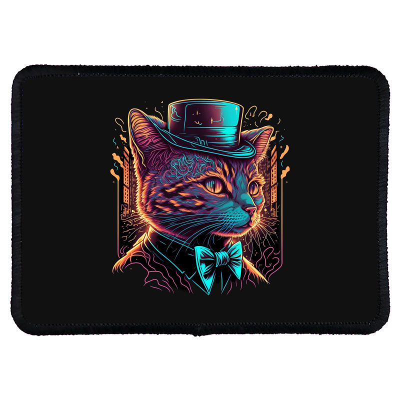 Urban Cat Rectangle Patch | Artistshot