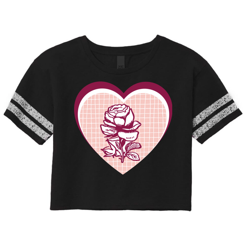 Rose Flower Scorecard Crop Tee by HRC Design | Artistshot