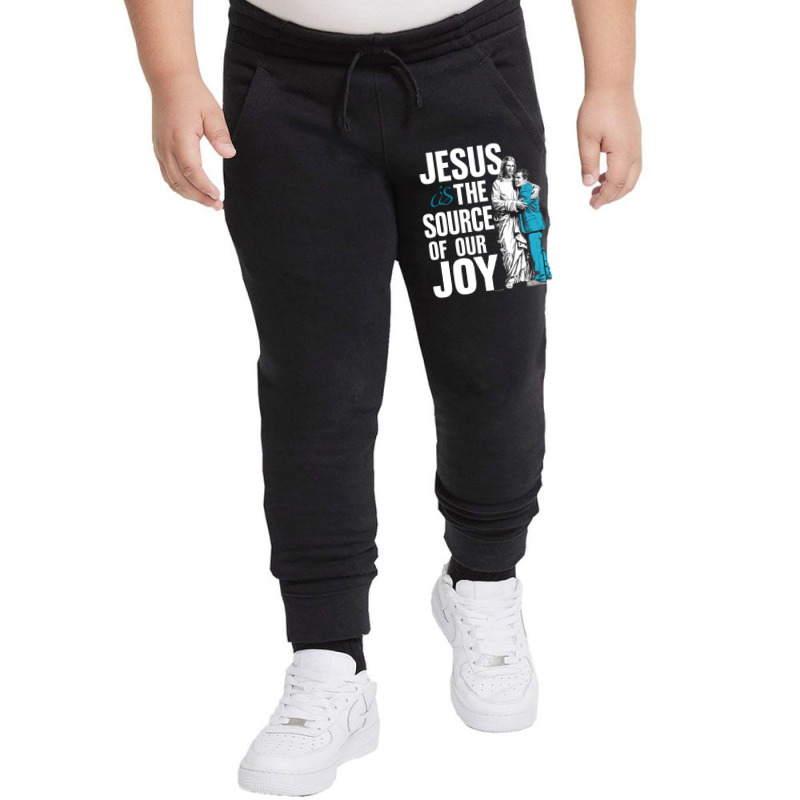 Jesus Is The Source Of Ourjoy Youth Jogger by Charity Aduset | Artistshot