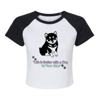 Dog Day Raglan Crop Top | Artistshot