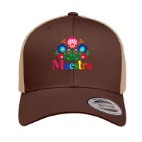 Maestra Proud Spanish Teacher Bilingual Teacher Latina , Best Gift, Co Retro Trucker Cap | Artistshot