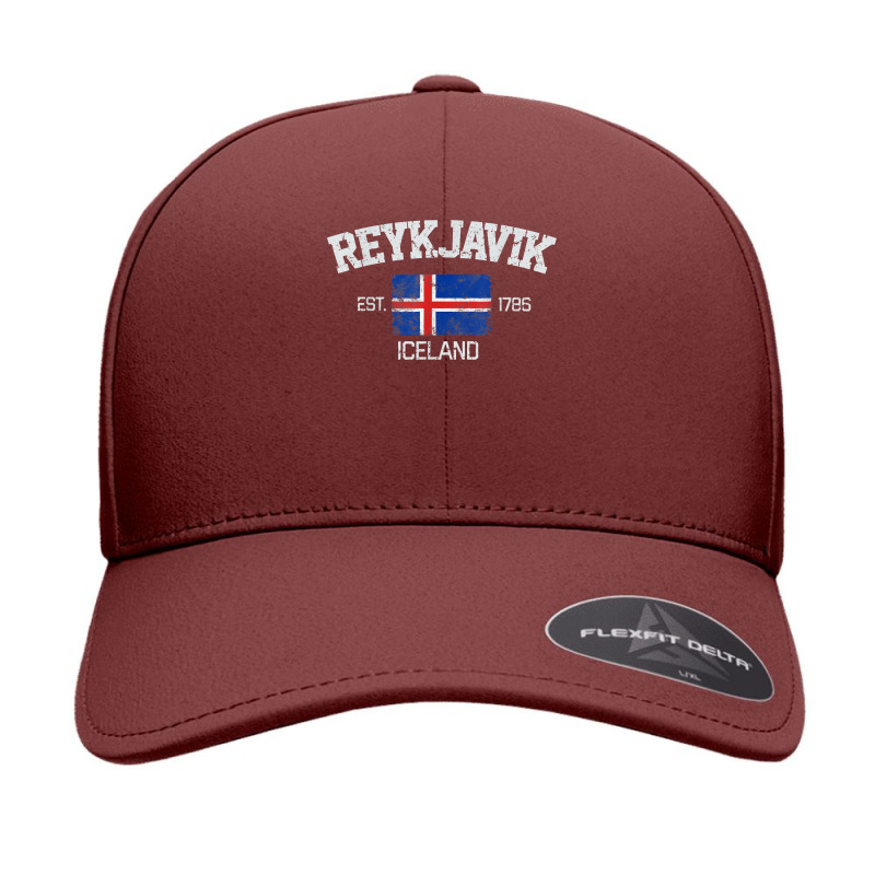 Vintage Reykjavik Iceland Souvenir Gift T Shirt Seamless Cap by ybarboof | Artistshot