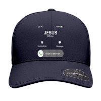 Jesus Is Calling Mobile Jesus God Religious Birthday Gifts Seamless Cap | Artistshot