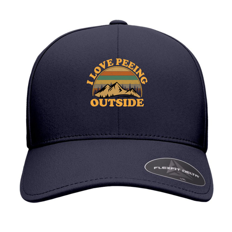 I Love Peeing Outside Funny Camping Hiking Seamless Cap by VictorCruz | Artistshot