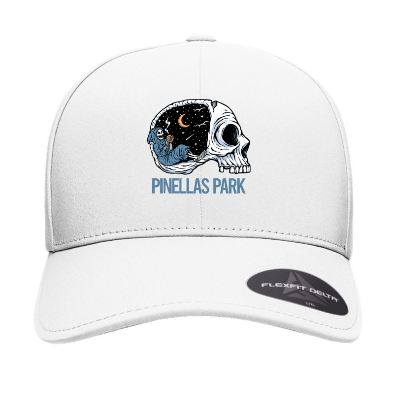 Pinellas Park T  Shirt Chilling Skeleton Pinellas Park T  Shirt Seamless Cap | Artistshot